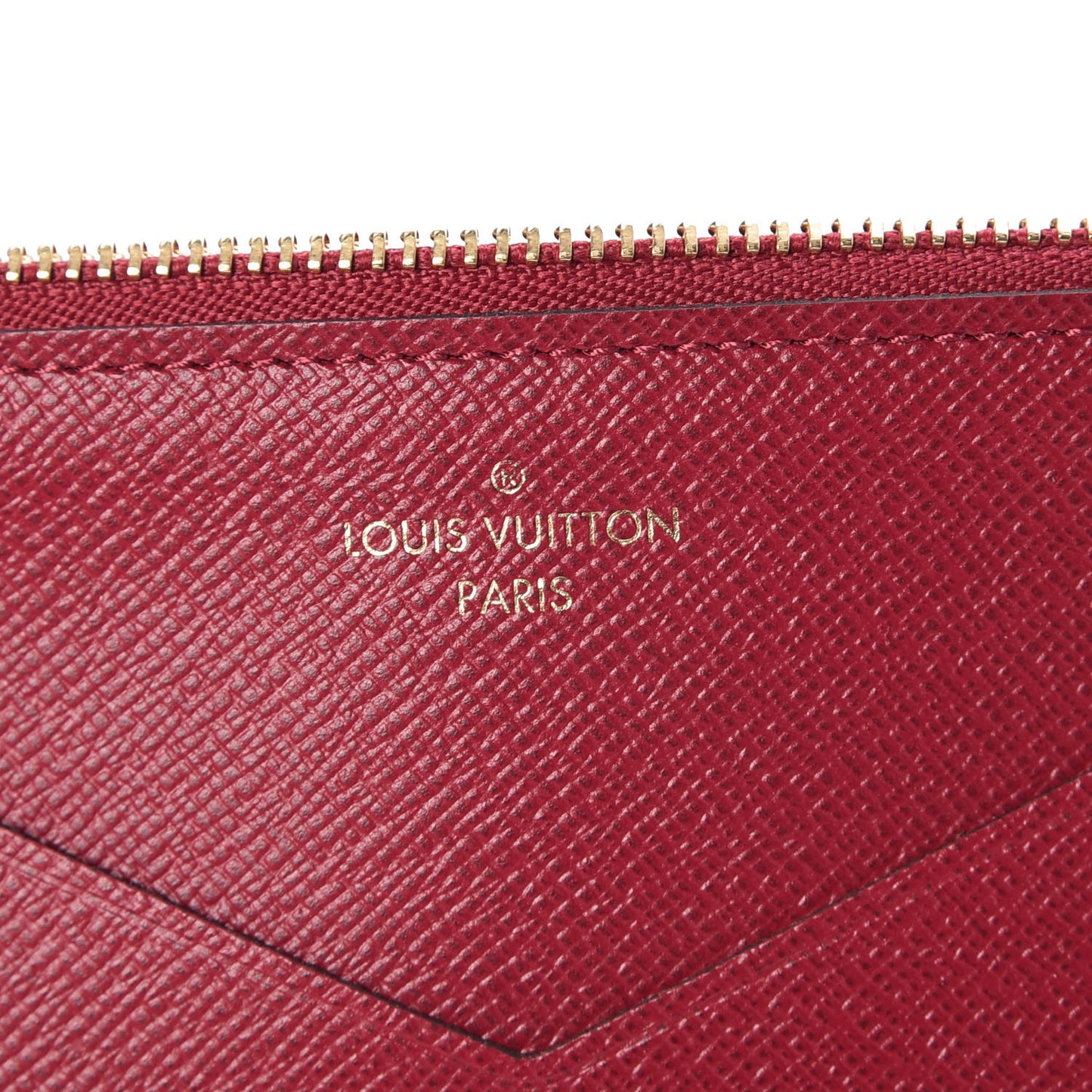Calfskin Jeanne Wallet Zippered Insert Fuchsia