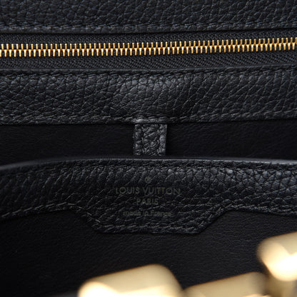 Louis Vuitton Taurillon Capucines PM Creme Black 8 of 9