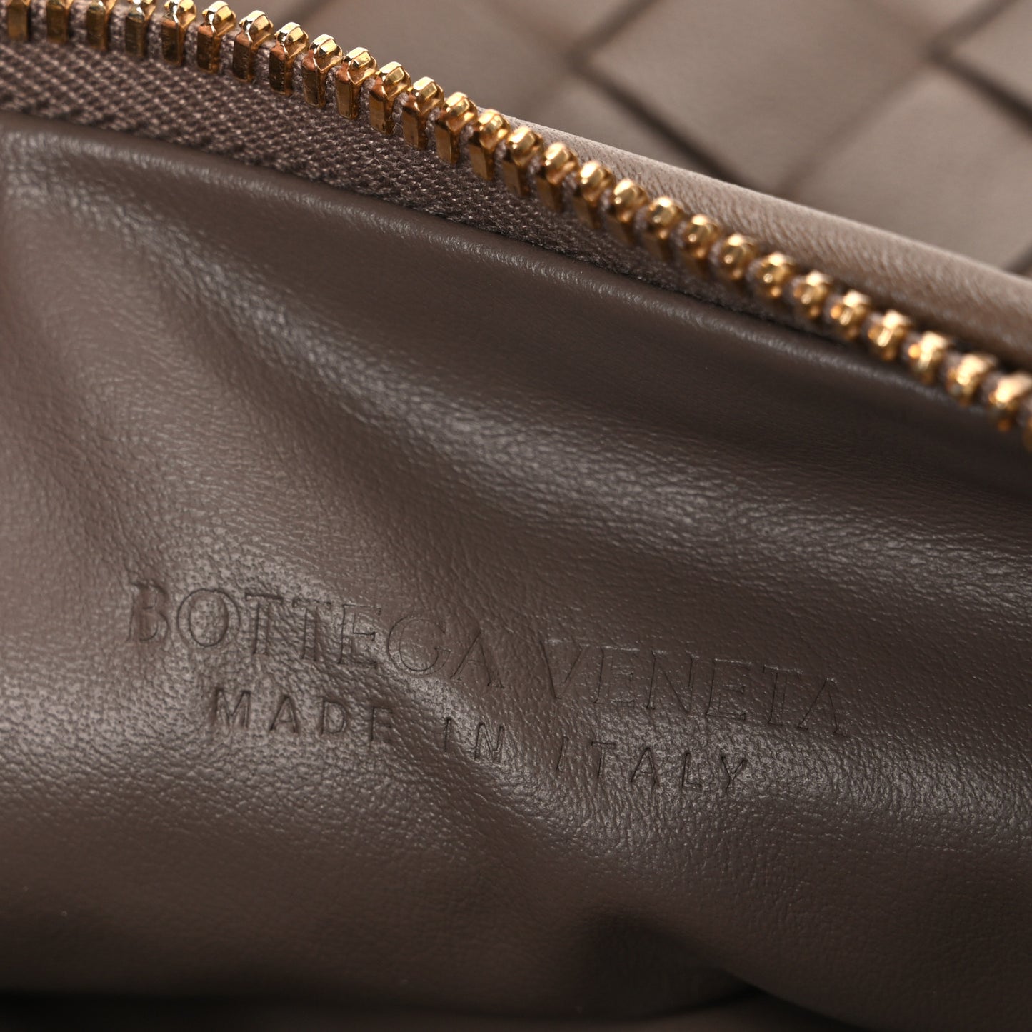 Nappa Intrecciato Mini Jodie Dark Taupe