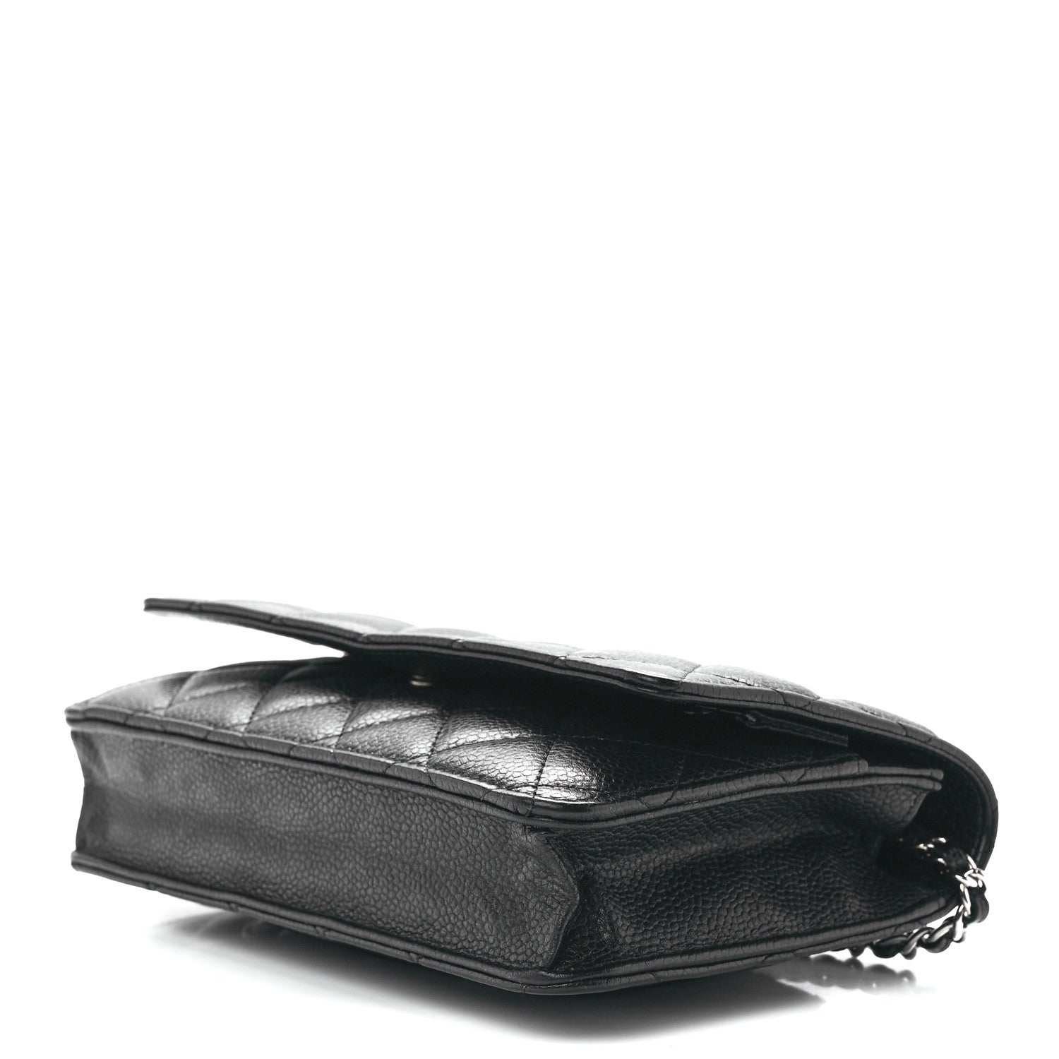 Chanel Caviar Quilted Wallet On Chain WOC Black 10 of 12