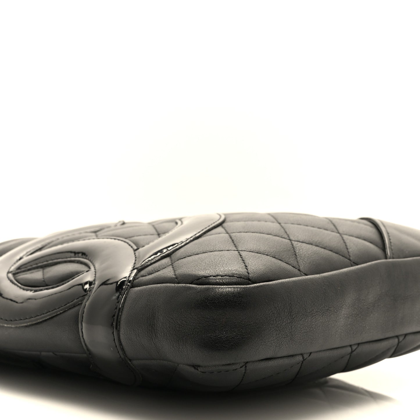 Calfskin Quilted Medium Cambon Messenger Black