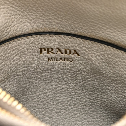 Prada Vitello Phenix Double Zip Crossbody Bag White 8 of 11