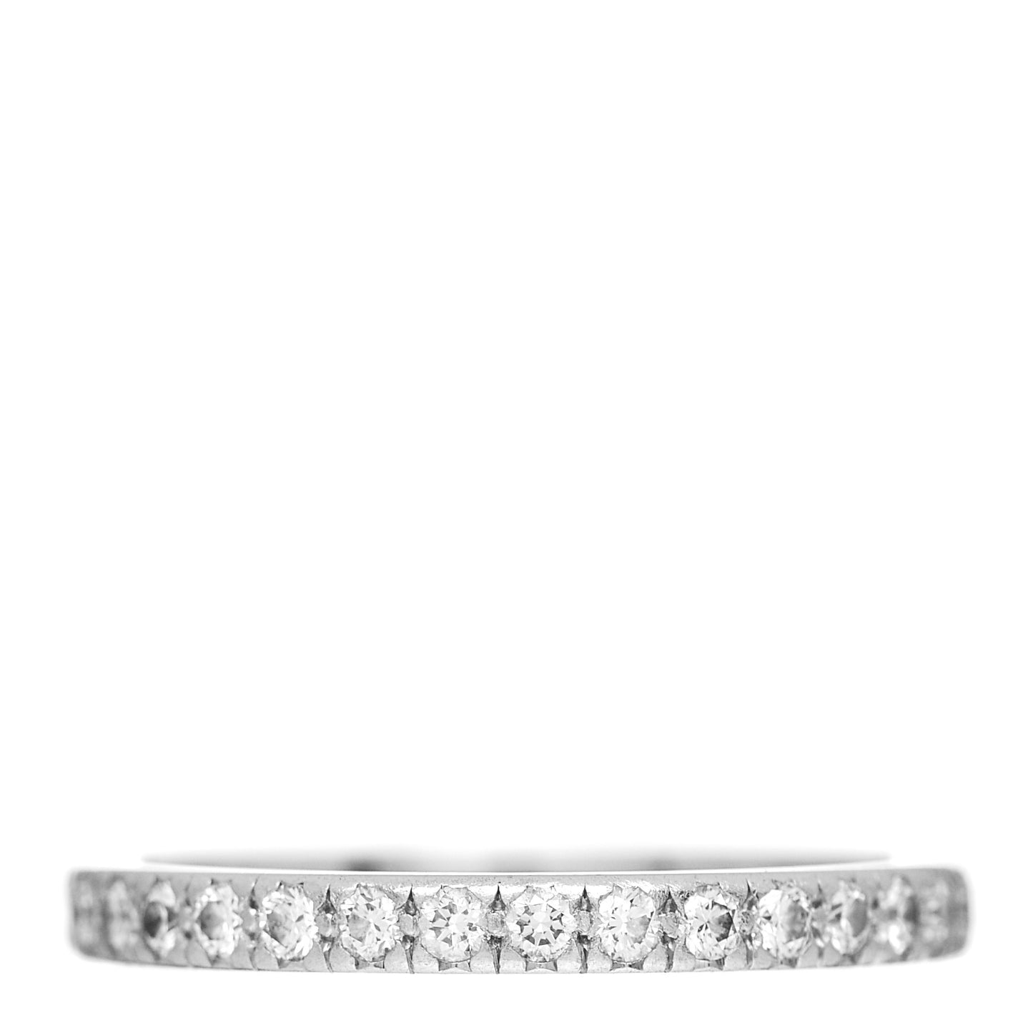 Platinum Diamond .17ctw Soleste Half Circle Band Ring 50 5.5