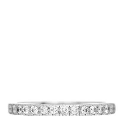 Tiffany Platinum Diamond .17ctw Soleste Half Circle Band Ring 50 5.5 1 of 4