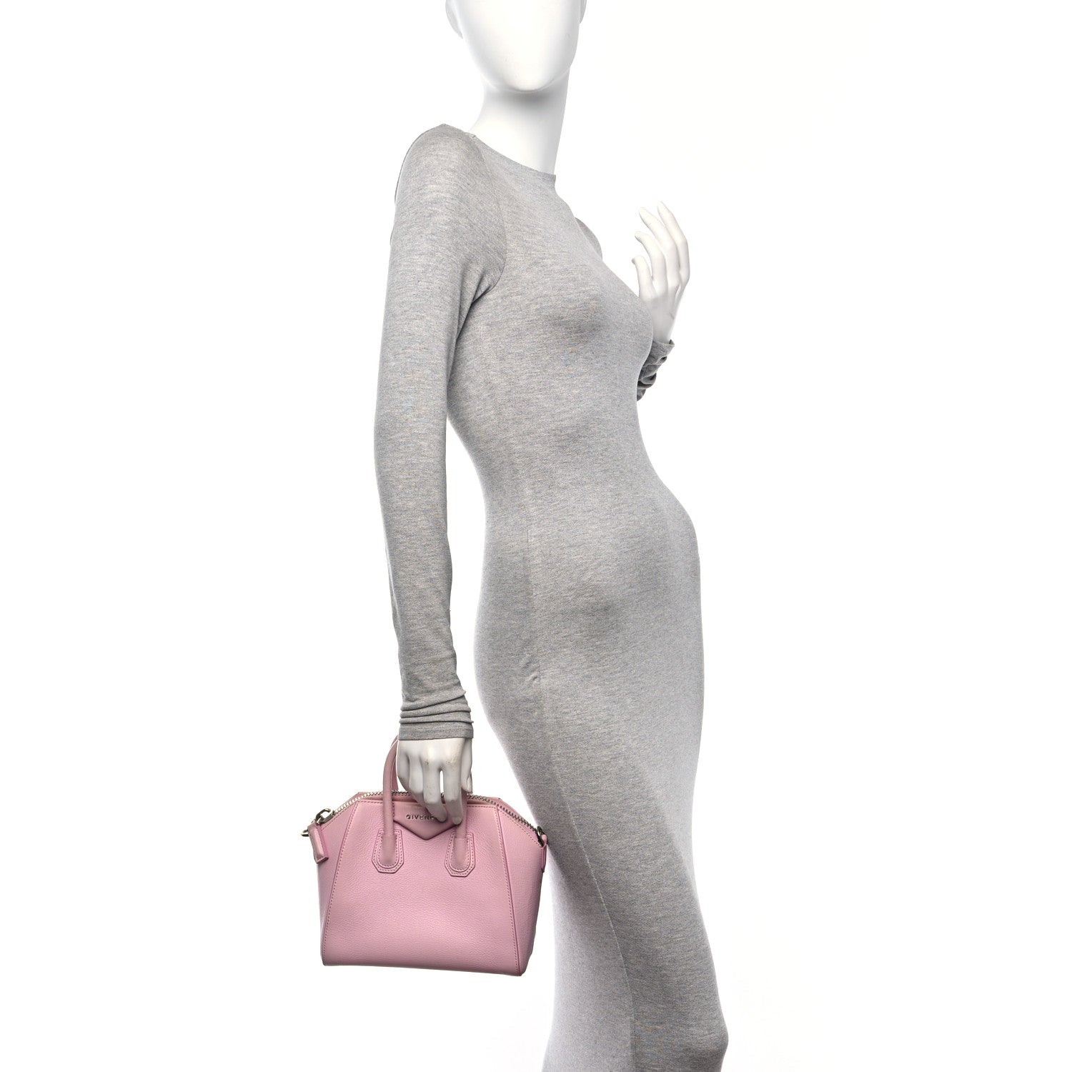 Givenchy Sugar Goatskin Mini Antigona Bright Pink 2 of 11