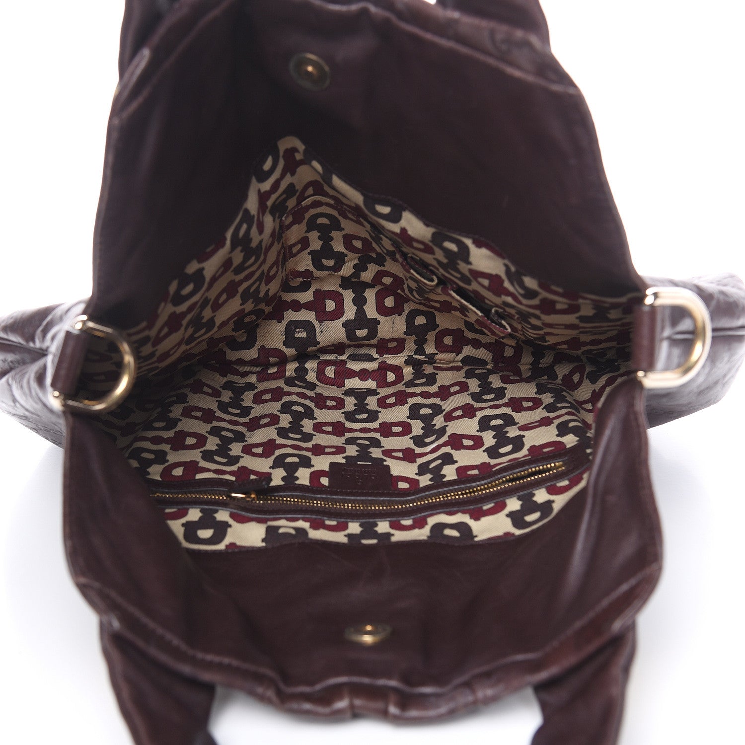 Gucci Guccissima Medium Hysteria Top Handle Bag Chocolate 5 of 13