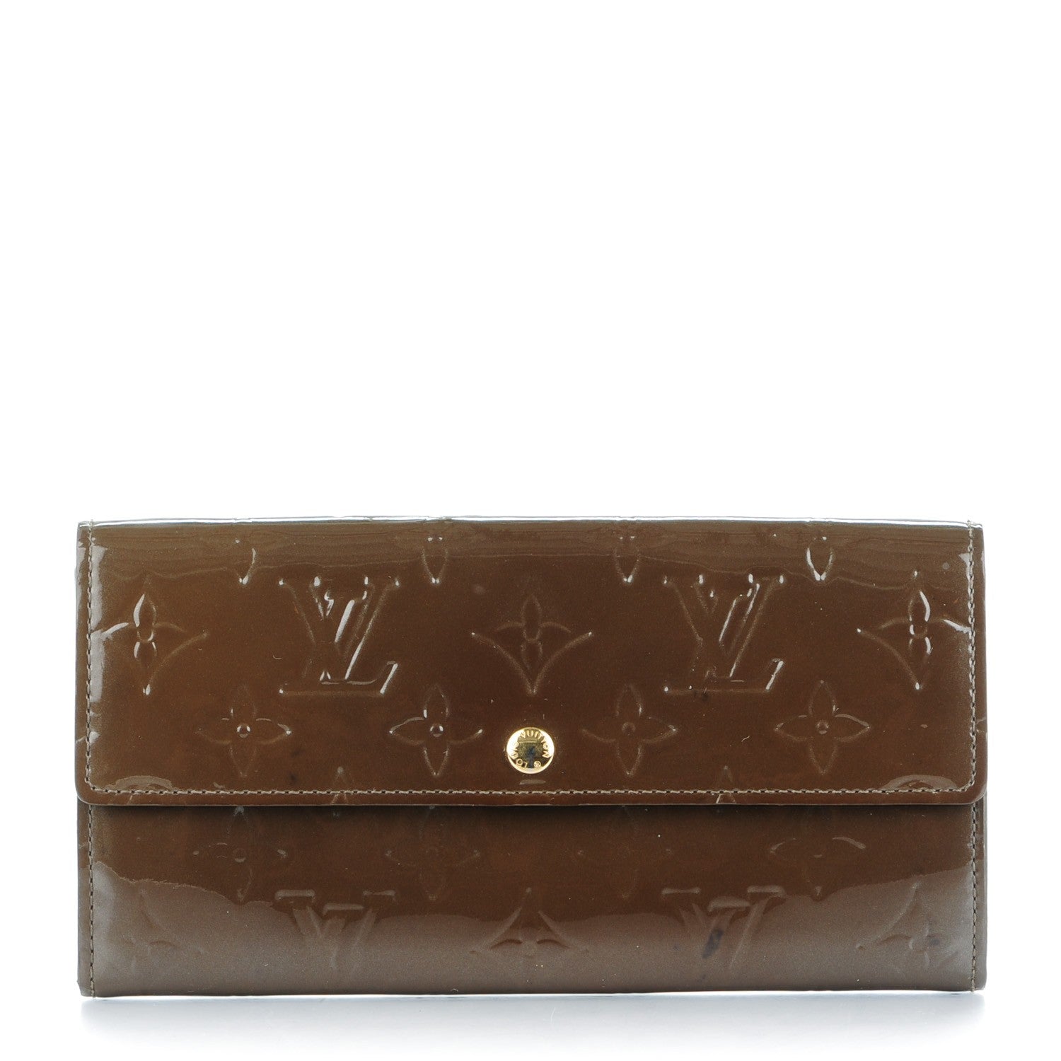 Louis Vuitton Vernis Sarah Wallet Vert Bronze 1 of 6