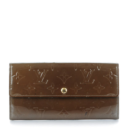 Louis Vuitton Vernis Sarah Wallet Vert Bronze 1 of 6
