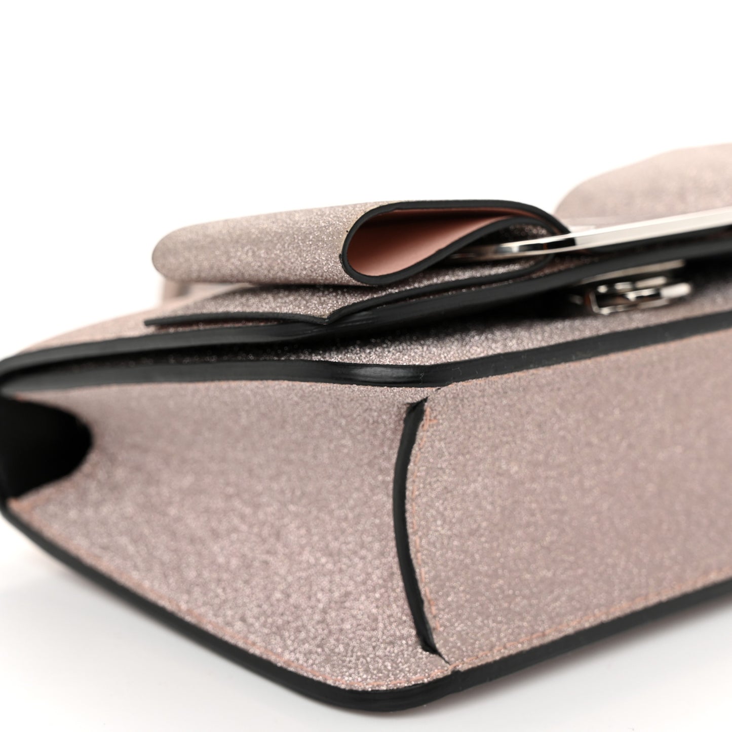 Rainbow Glitter Mini Vara Bow Crossbody Bag Light Pink