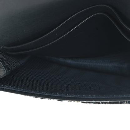 Christian Dior Oblique Saddle Card Holder Blue 5 of 7