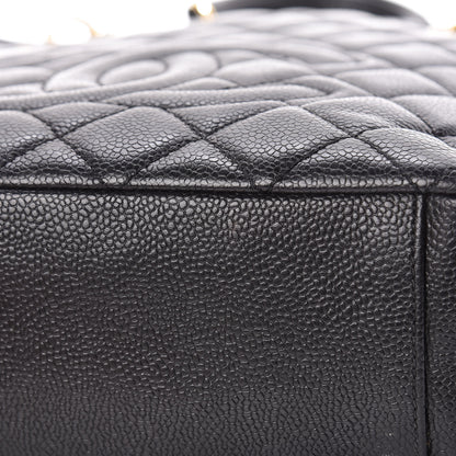 Chanel Caviar Quilted Petit Shopping Tote PST Black 13 of 13