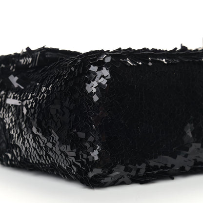 Chanel Sequin Embroidered Small Single Flap Black 8 of 9