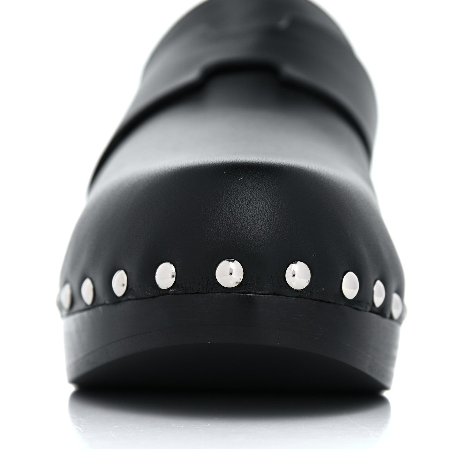 Hermes Calfskin Calya Mules 37 Black 10 of 14