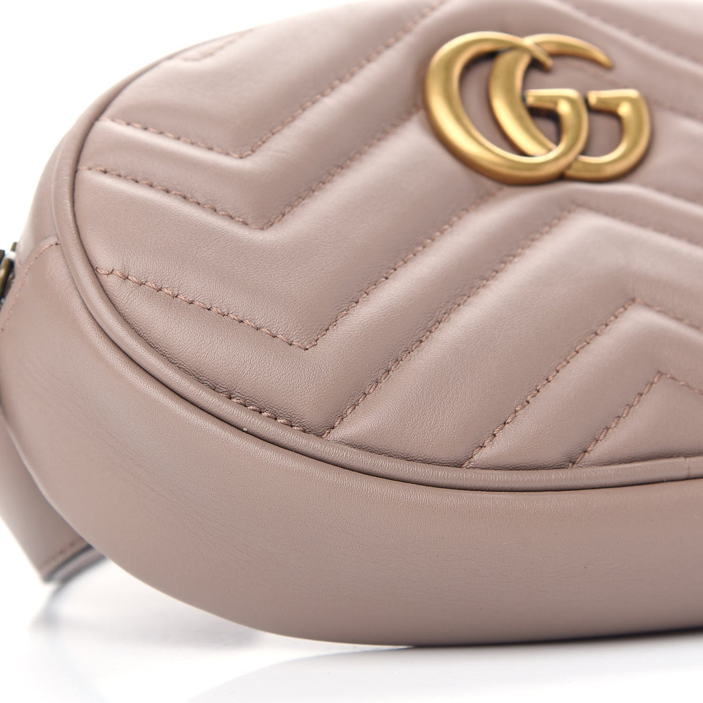 Calfskin Matelasse GG Marmont Belt Bag 85 34 Porcelain Rose
