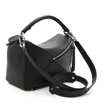 Loewe Calfskin Medium Puzzle Edge Bag Black 3 of 12