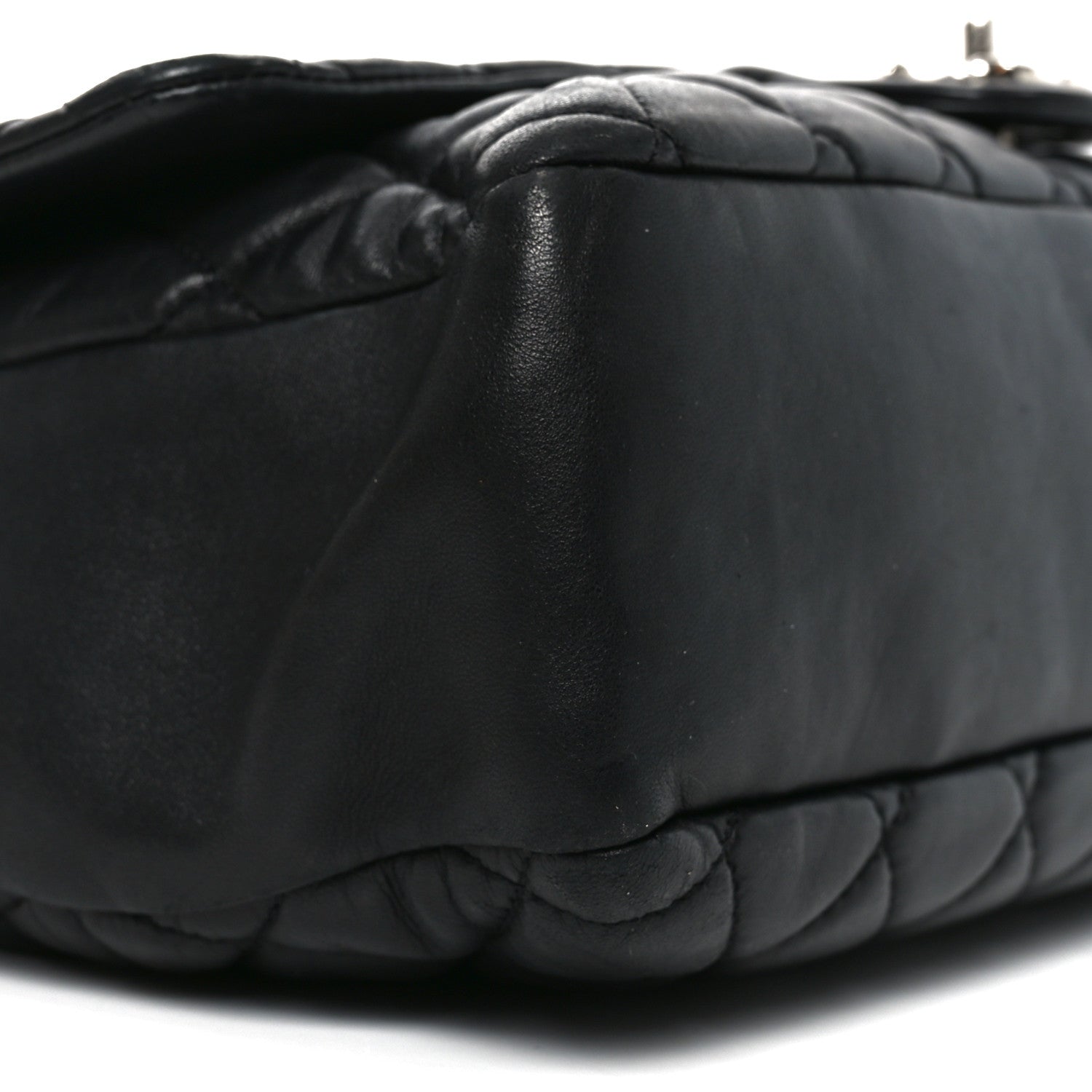 Chanel Lambskin Quilted Jumbo Coco Rain Flap Black 9 of 10