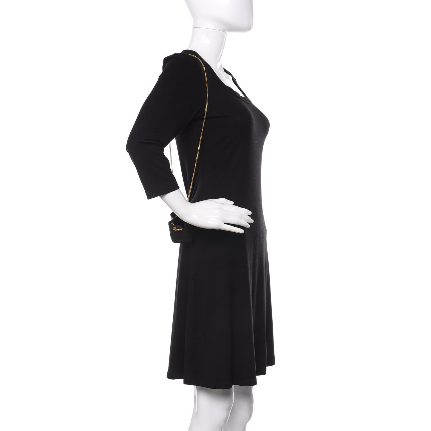 Lambskin Mini Drawstring Shoulder Bag Black