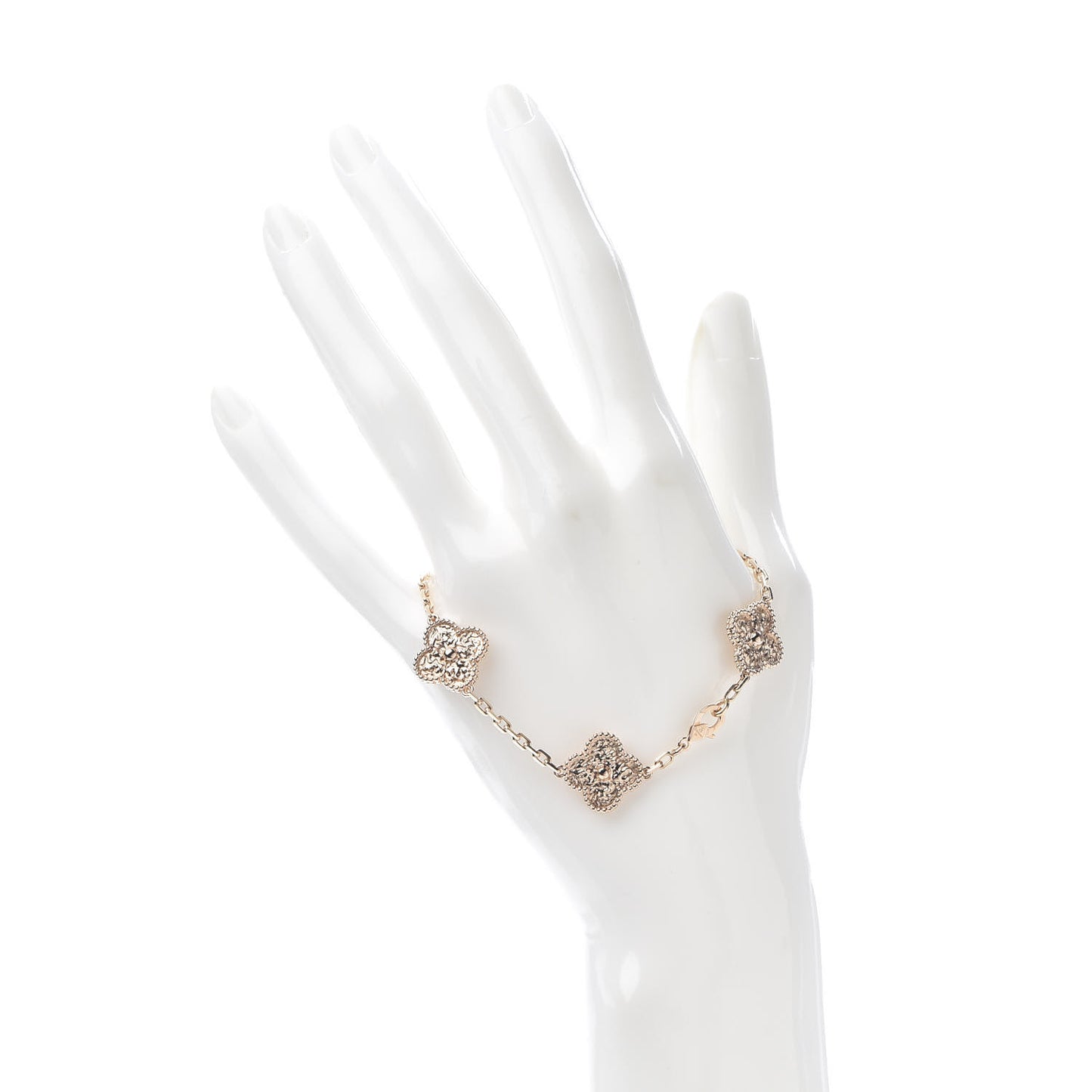 18K Rose Gold 5 Motifs Vintage Alhambra Bracelet