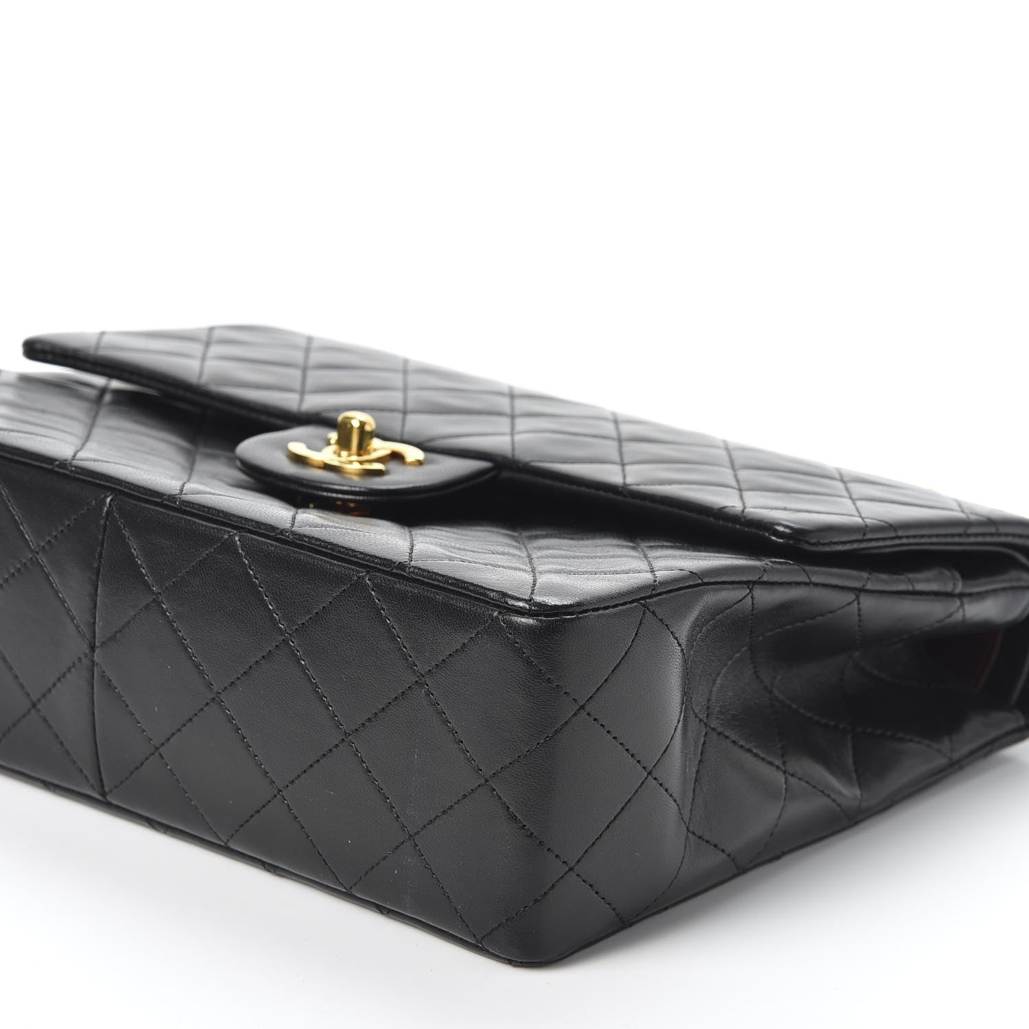 Chanel Lambskin Quilted Small Double Flap Black 6 of 10