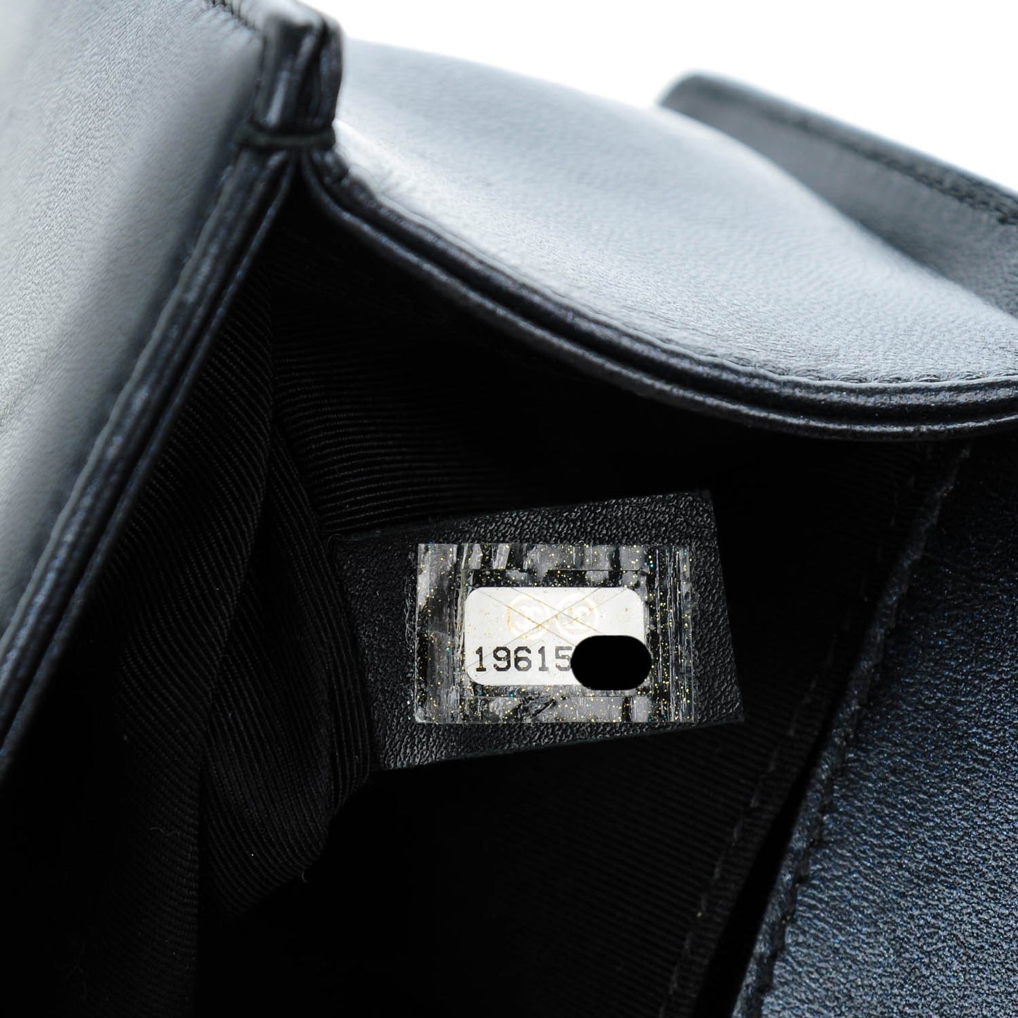 Lambskin Quilted Small Boy Flap Pearly Black