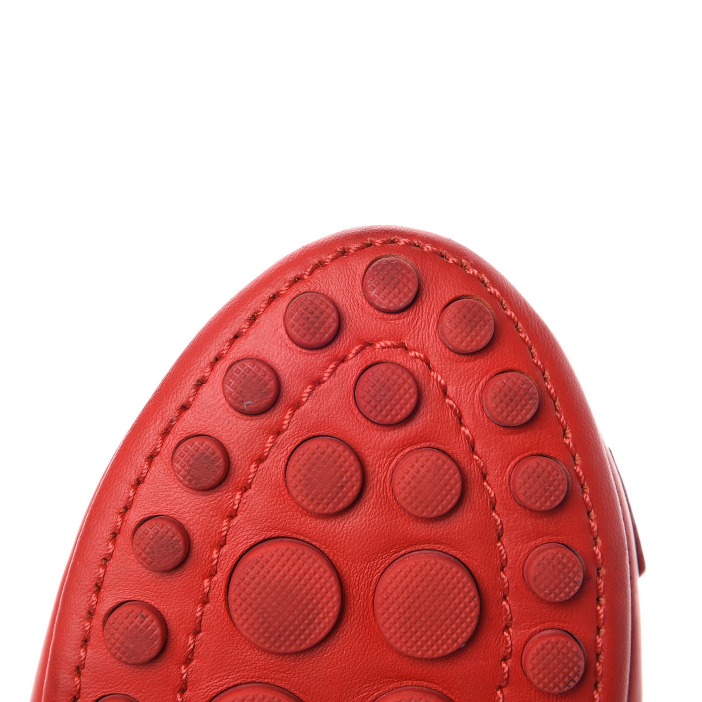 Calfskin Oxford Ballerina Flats 37 Red