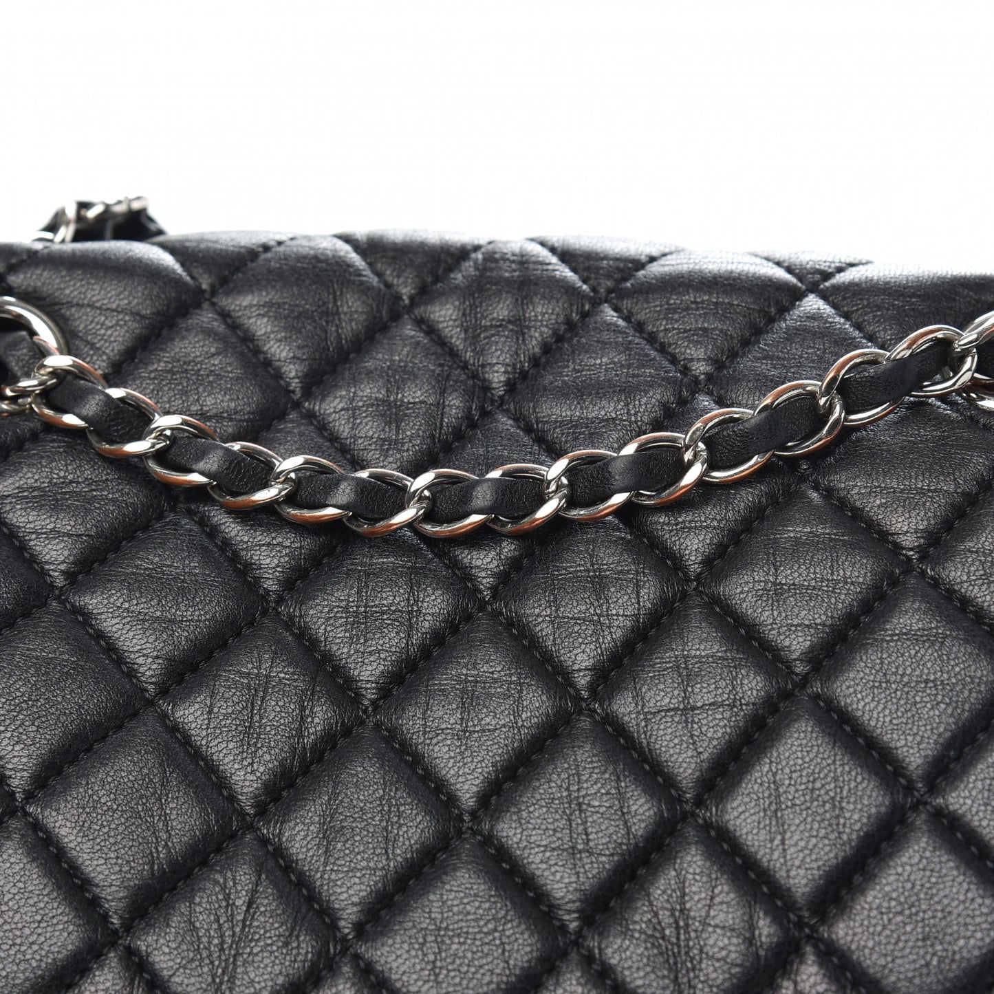 Calfskin Quilted Large Urban Spirit Backpack Black
