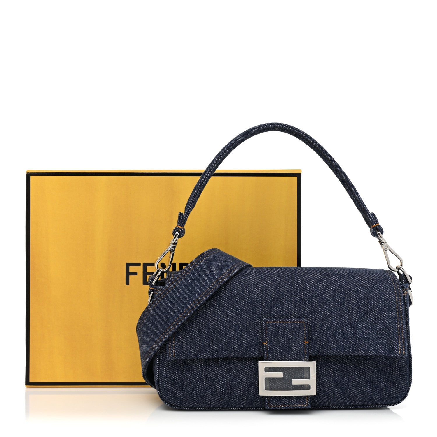 Fendi Denim Re-Edition Baguette Blue 7 of 7