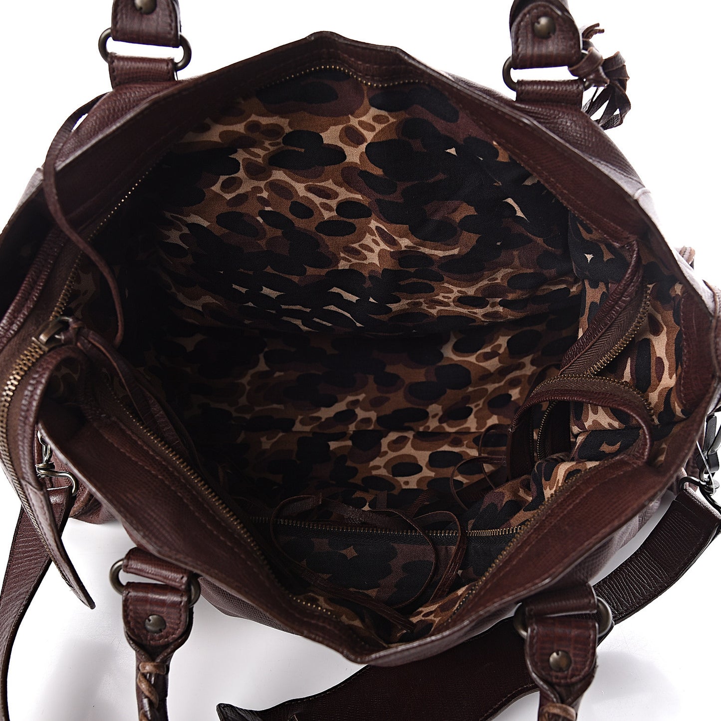Agneau Classic Hardware Lizard Embossed City Castagna