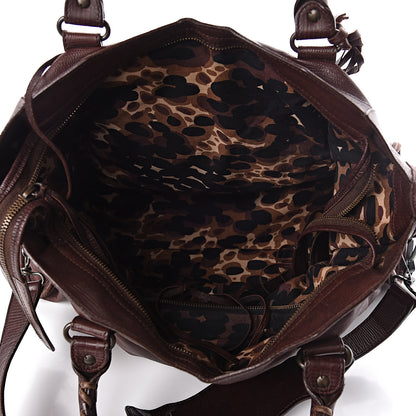 Balenciaga Agneau Classic Hardware Lizard Embossed City Castagna 6 of 10