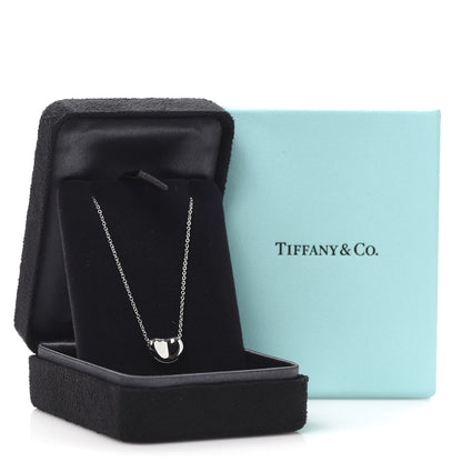 Tiffany Platinum 11mm Elsa Peretti Bean Pendant Necklace 6 of 6