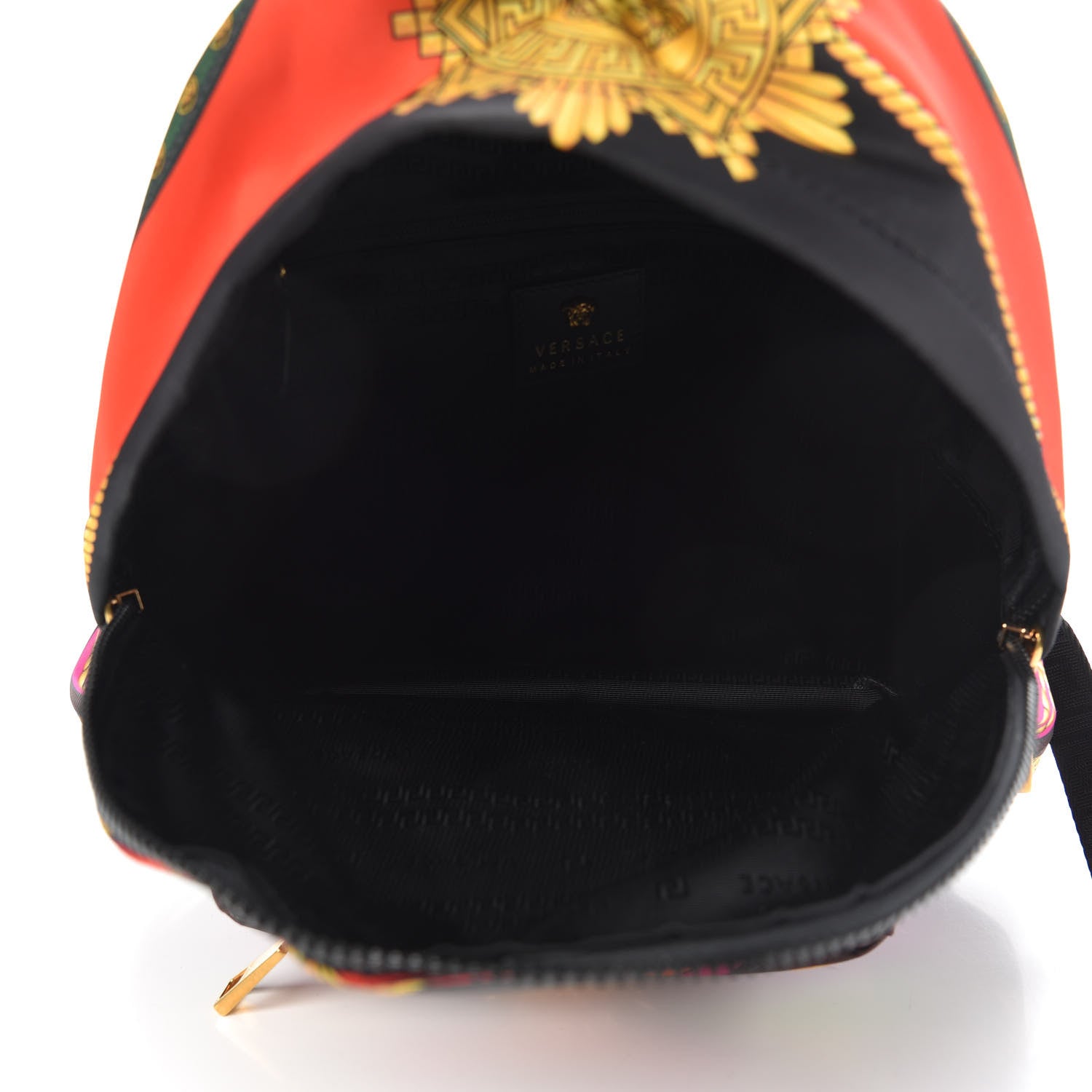 Versace Nylon Palazzo Medusa Barocco Rodeo Print Backpack Black Multicolor 4 of 8