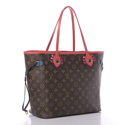 Louis Vuitton Monogram Totem Neo Neverfull MM Flamingo 3 of 9