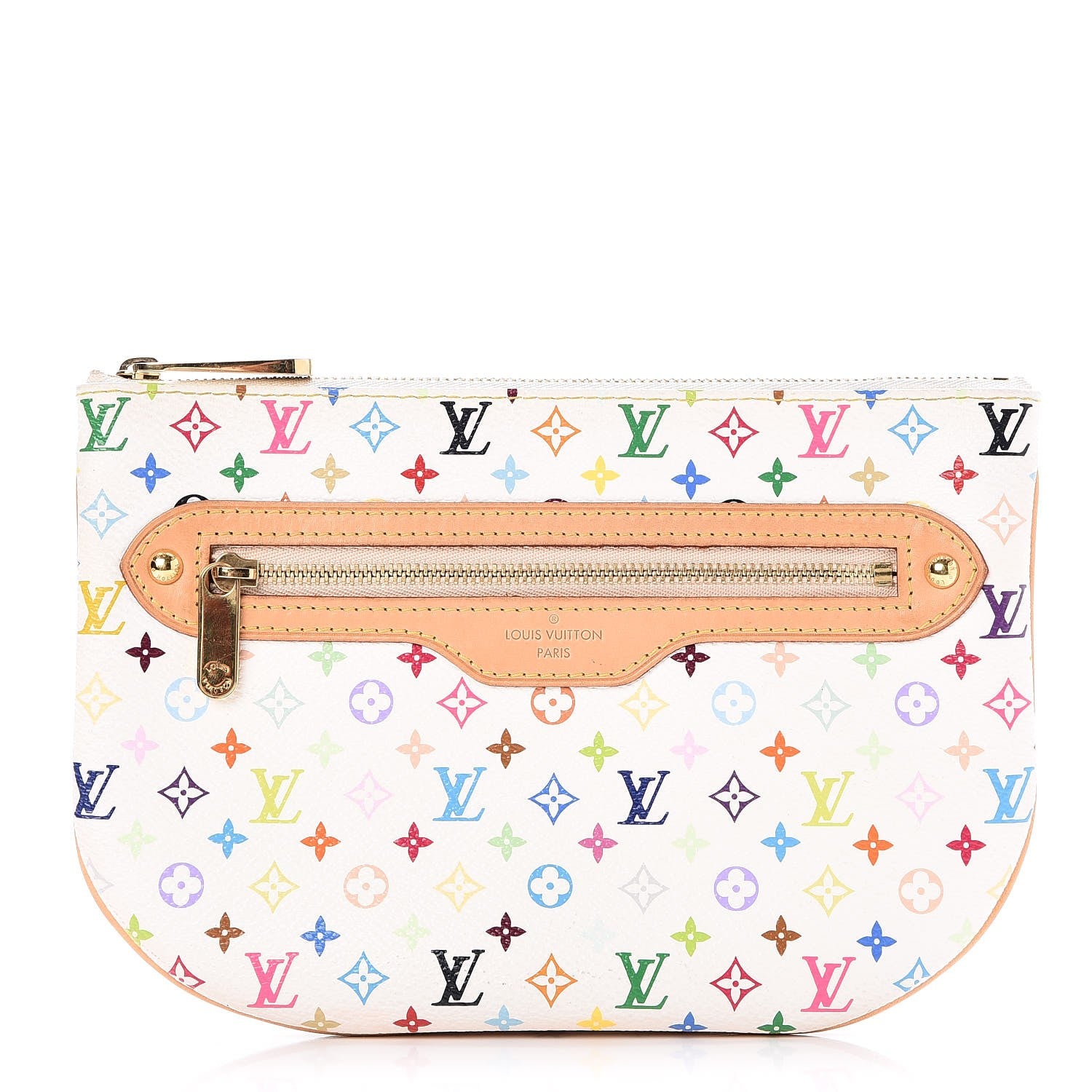 Louis Vuitton Monogram Multicolor Pochette Plate GM White 1 of 7