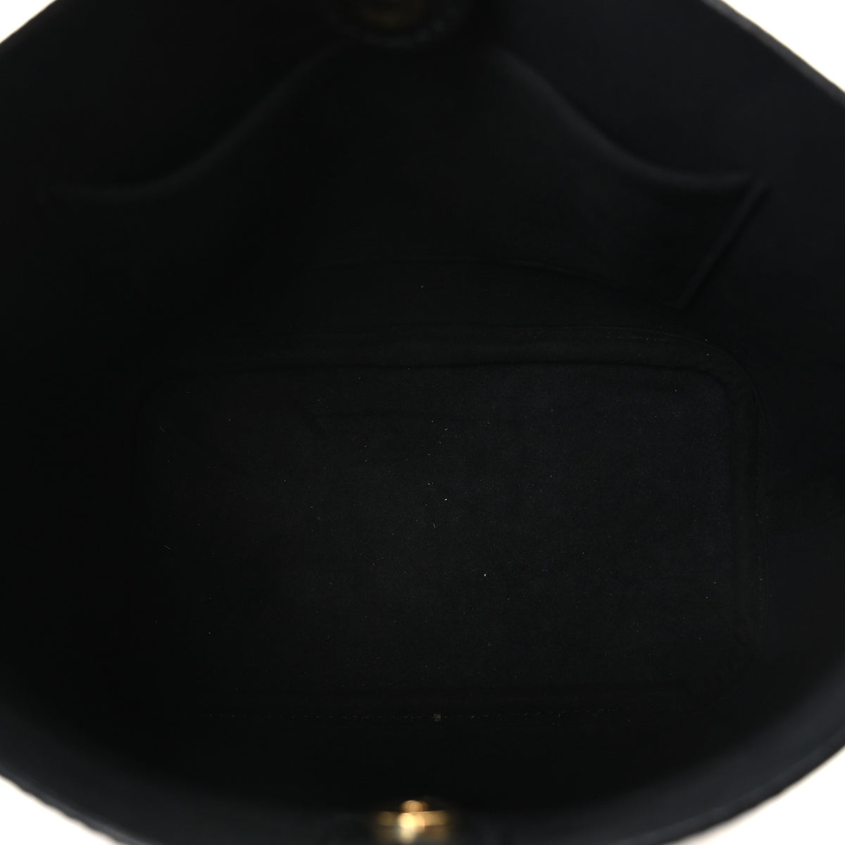 Louis Vuitton Calfskin Lock and Walk Bucket Black 4 of 9