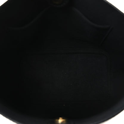 Louis Vuitton Calfskin Lock and Walk Bucket Black 4 of 9