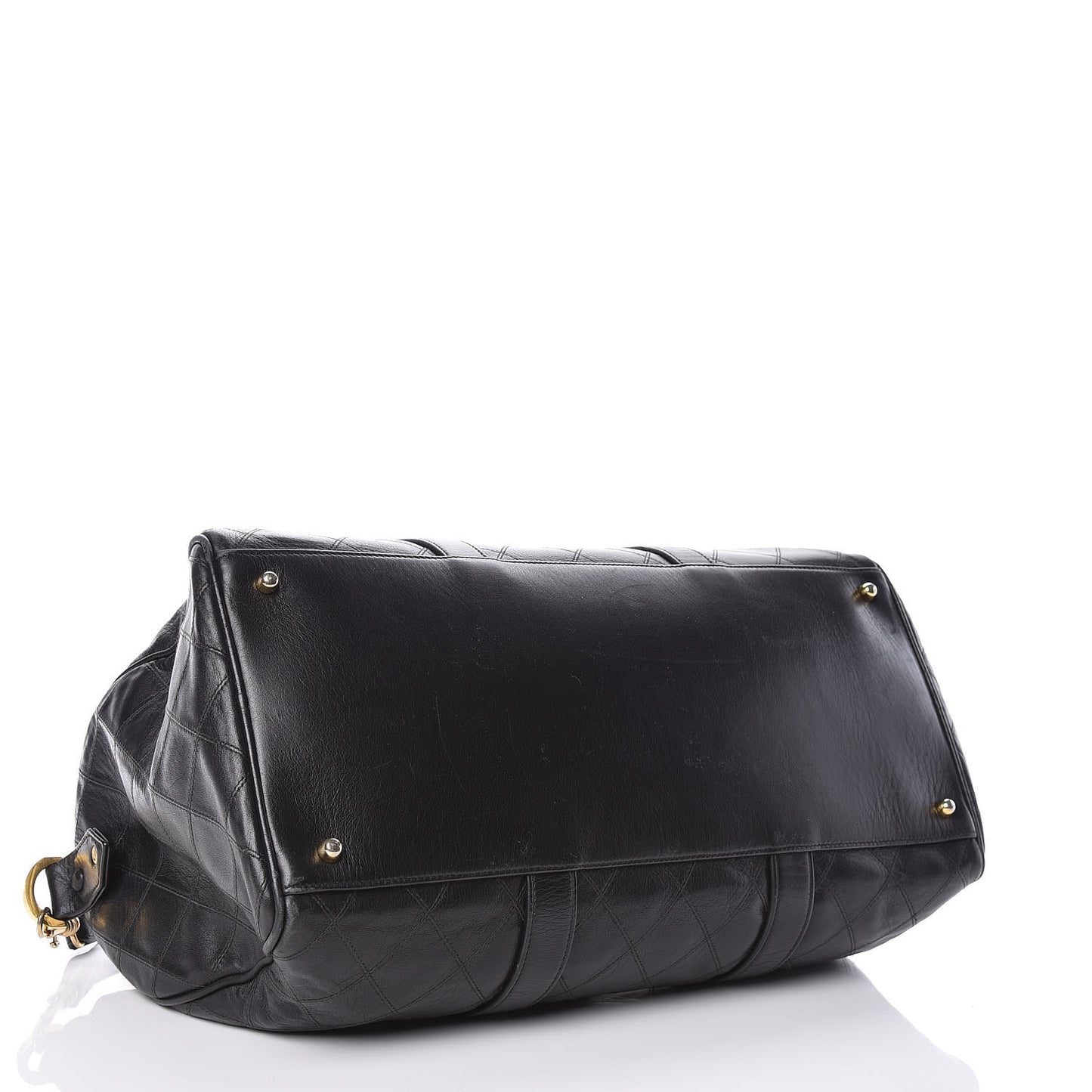 Calfskin Stitched CC Boston Black