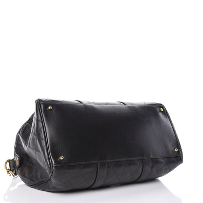 Chanel Calfskin Stitched CC Boston Black 4 of 18