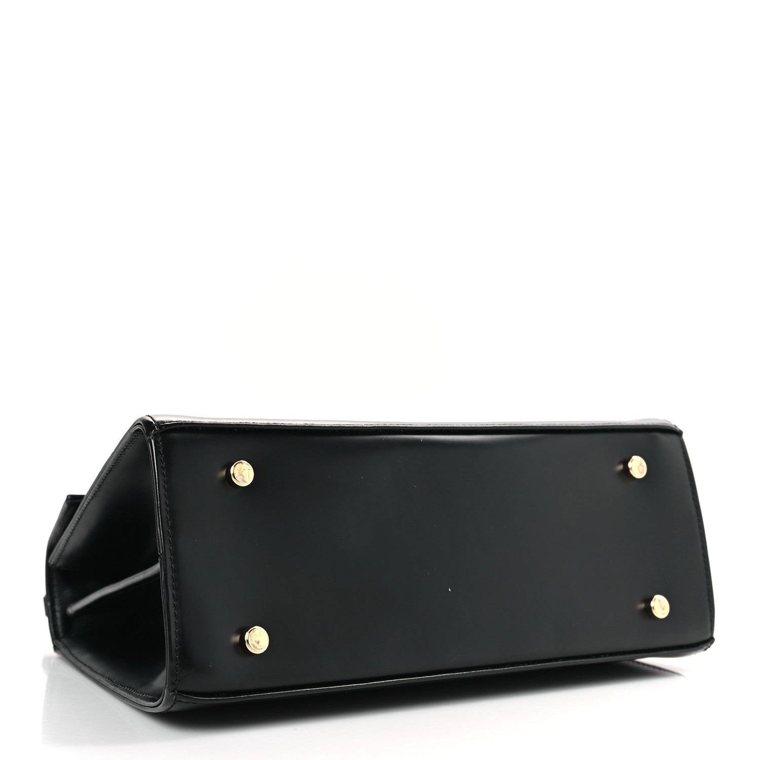 Salvatore Ferragamo Brushed Off Calfskin Iconic Large Top Handle Bag Black 4 of 8