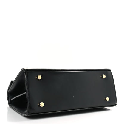 Salvatore Ferragamo Brushed Off Calfskin Iconic Large Top Handle Bag Black 4 of 8
