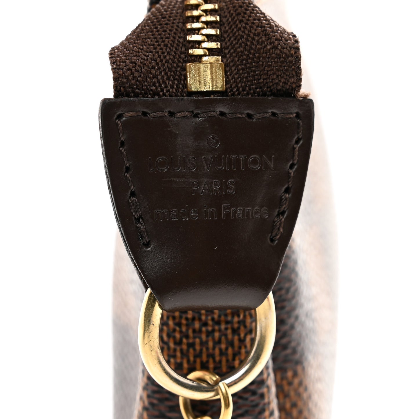 Damier Ebene Complice Trunks and Bags Mini Pochette Accessories Red