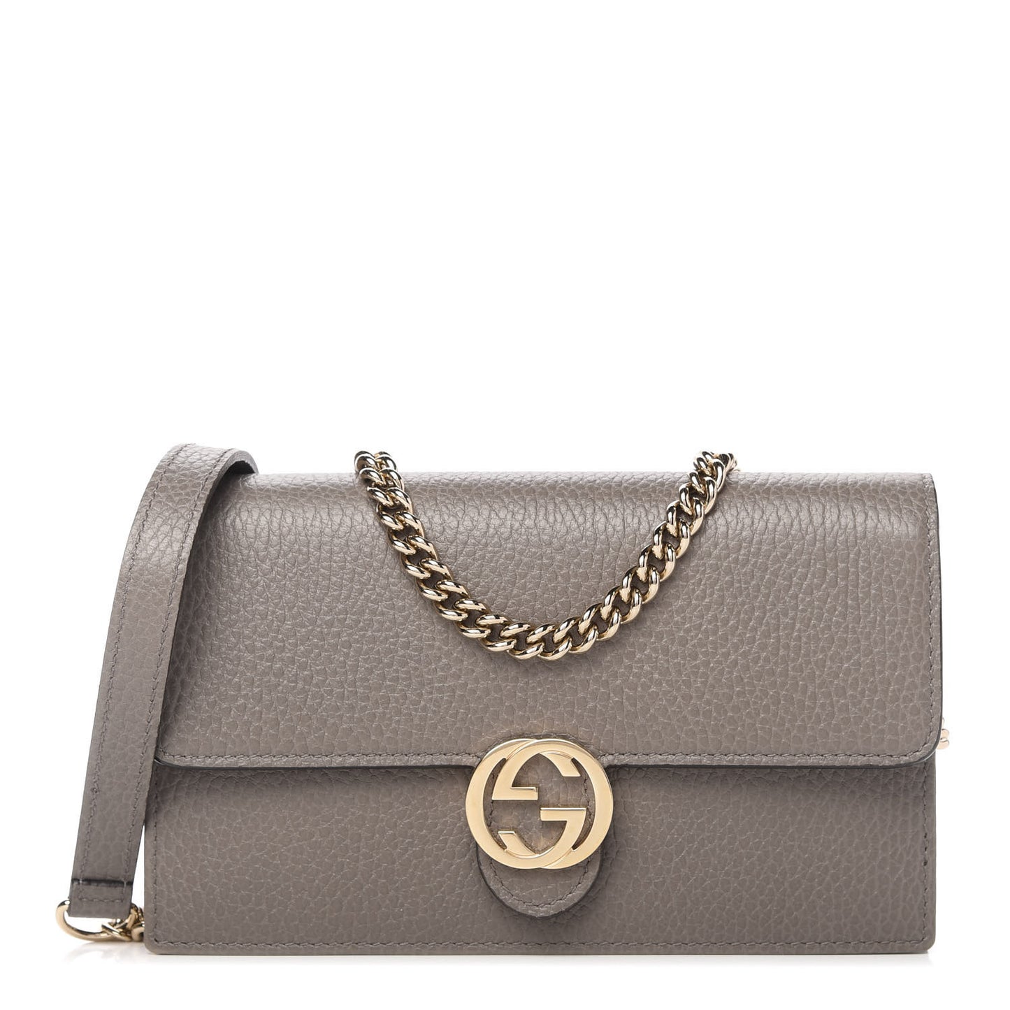 Dollar Calfskin Interlocking G Chain Wallet Loess