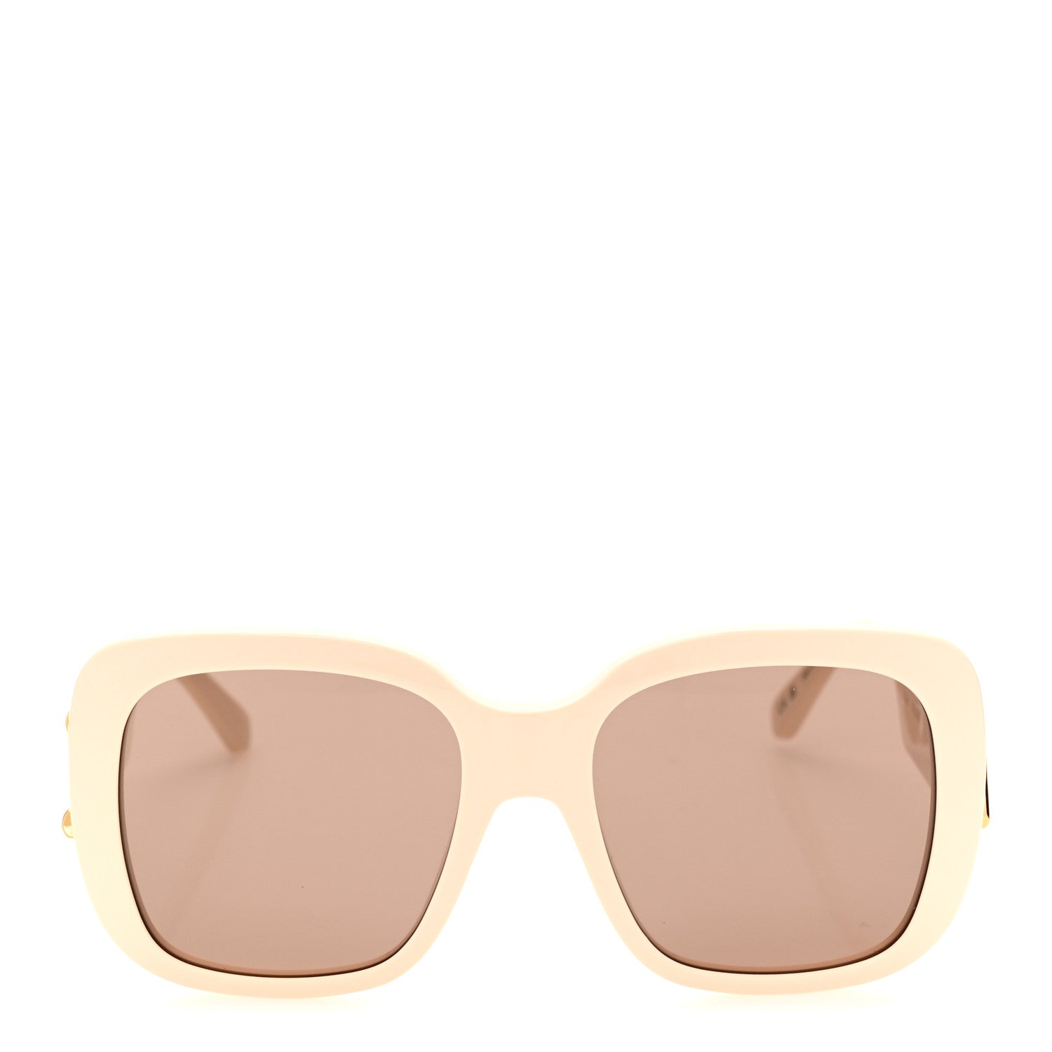 Louis Vuitton Acetate LV GO-14 XL Square Sunglasses Z2148W Cream