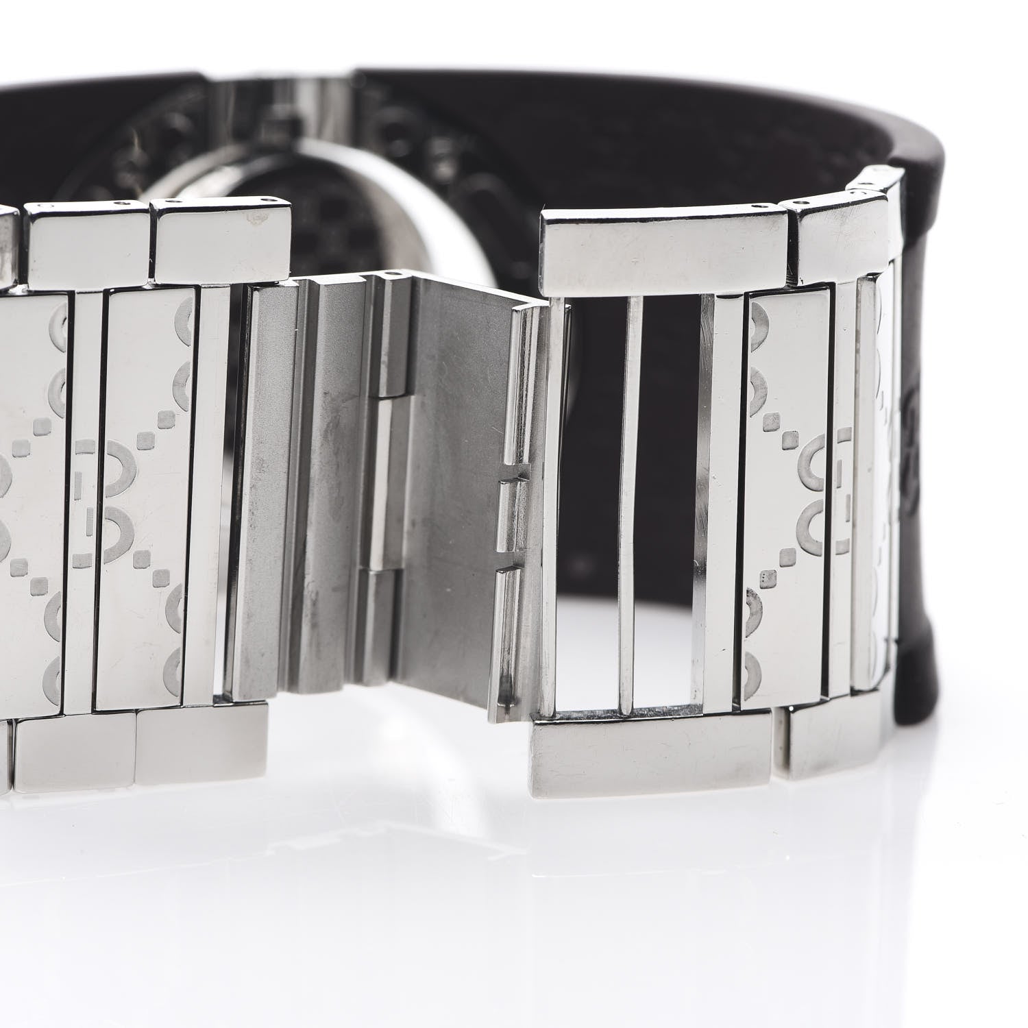 Gucci Stainless Steel Rubber 33mm Twirl Quartz Watch Brown 7 of 11