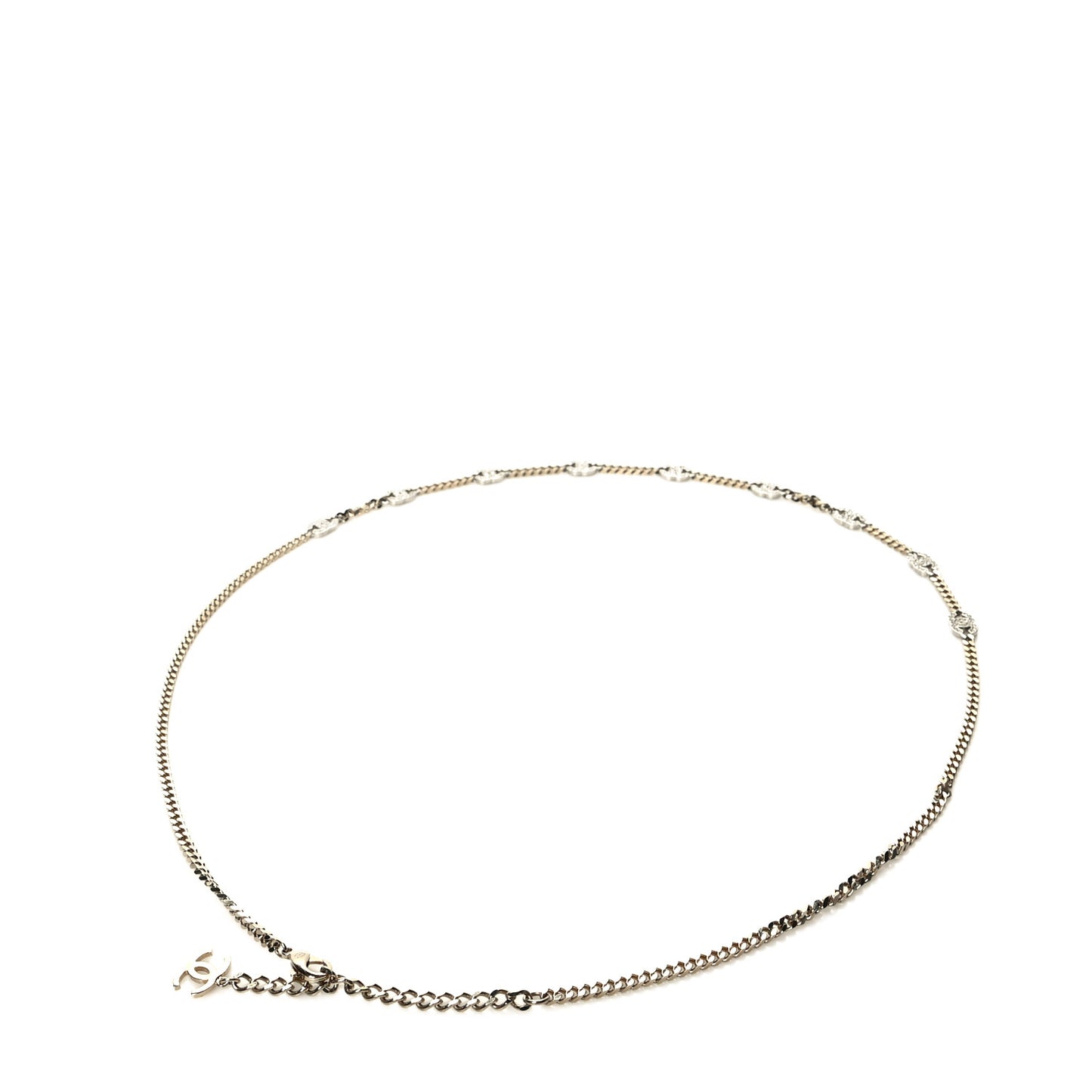 Crystal CC Chain Belt 90 Gold