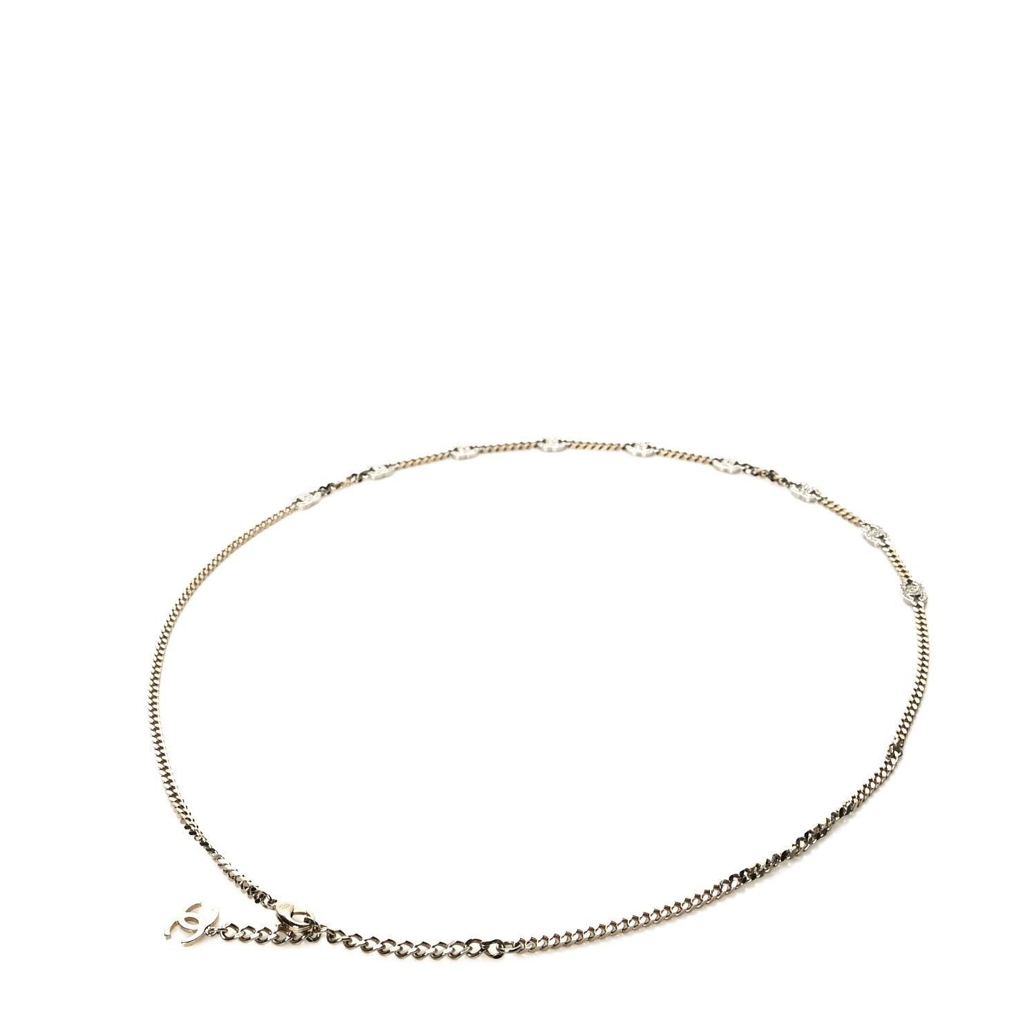 Chanel Crystal CC Chain Belt 90 Gold 2 of 4