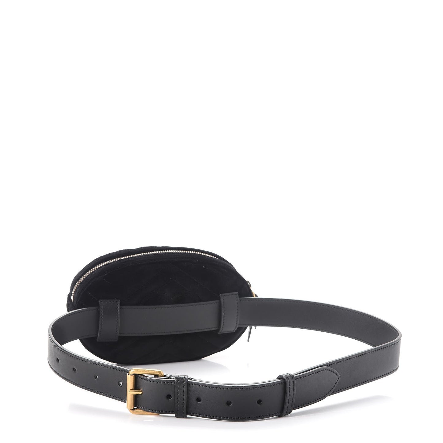 Velvet Matelasse GG Marmont Belt Bag 85 34 Black