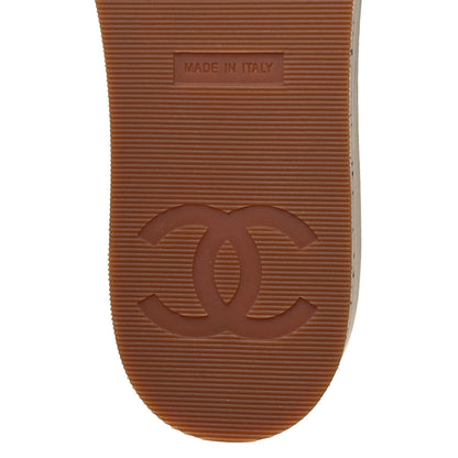 Chanel Patent Calfskin Cork CC Platform Slide Sandals 36 Beige 6 of 8
