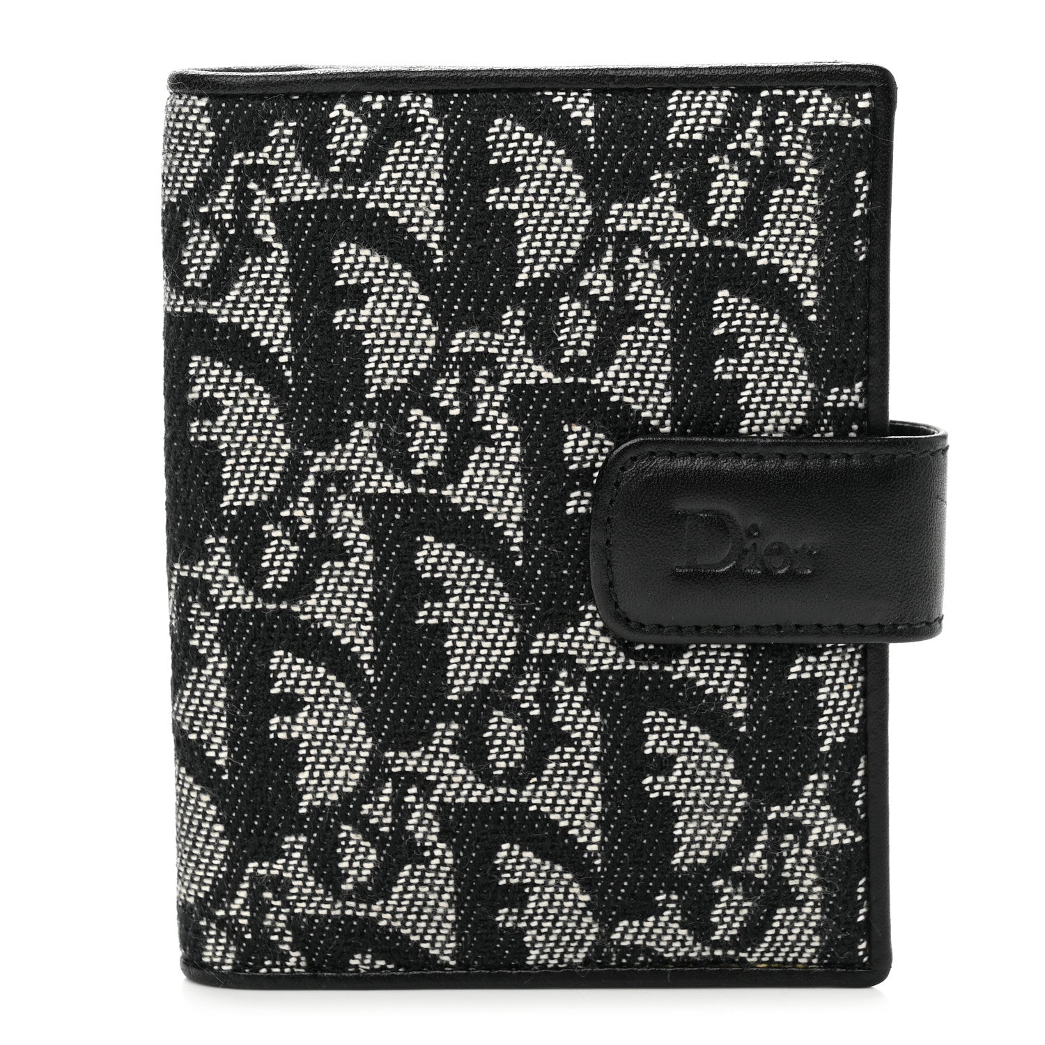Christian Dior Monogram Compact Wallet Black 1 of 7