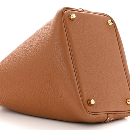 Hermes Taurillon Clemence Picotin Lock 18 PM Gold 9 of 12