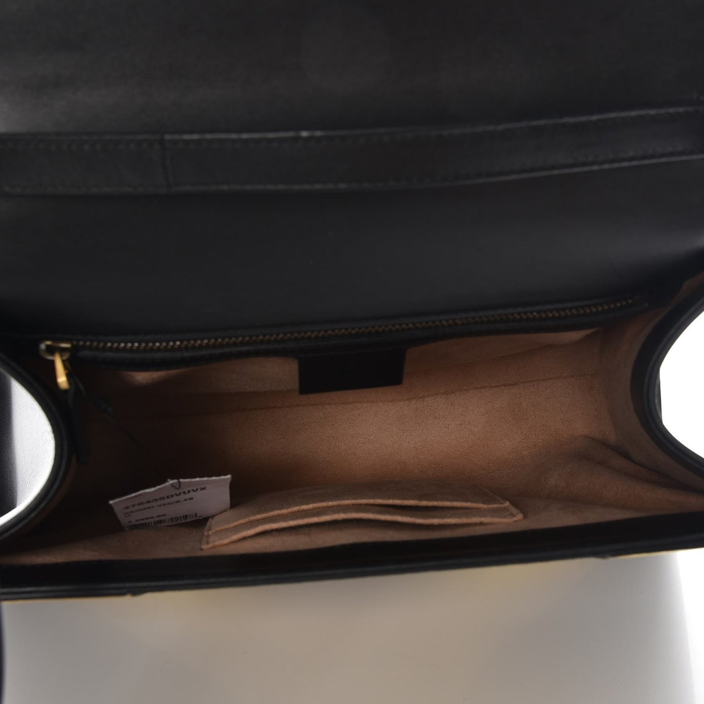 Nappa GG Supreme Monogram Medium Osiride Top Handle Bag Black Oro Vecchio Beige Ebony